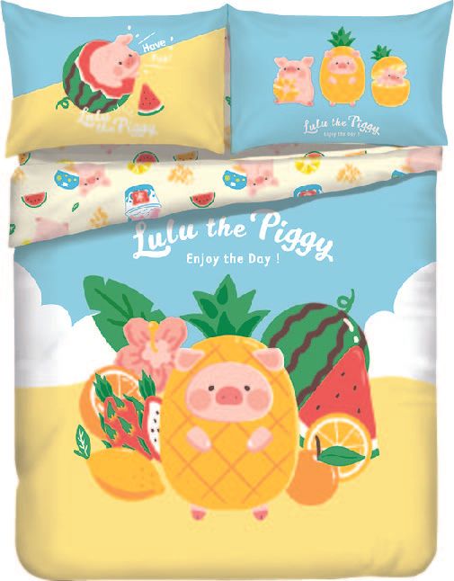 LuLu The Piggy卡通全棉印花床品套裝 一田購物優惠日2022
